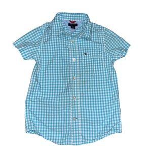 Tommy Hilfiger Kids Light Blue Plaid Shirt